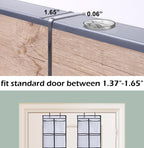 MISSLO Over The Door Shoe Organizer 12 Large Mesh Pockets Hanging Narrow Closet Door, White, 2 Pack