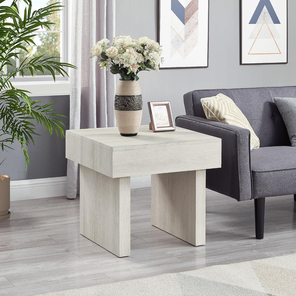 Penau Modern Accent End Table, Contemporary Rectangular Side Table with MDF W...