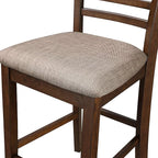 New Classic Furniture Cori 5-Piece Round Counter Set with 1 Dining Table and 4 Chairs, 42-Inch, Cherry Brown