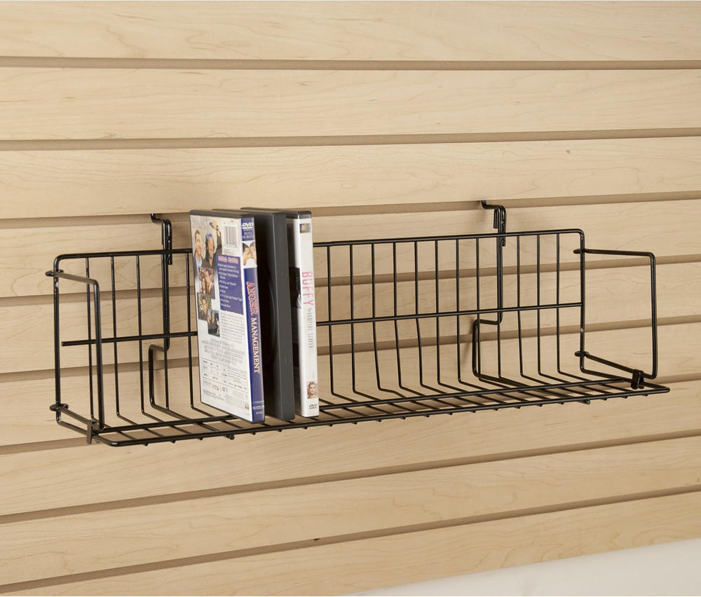 Box of 4 New Retails Black finished CD/DVD/Cassette Shelves 24"L x 6&quo...