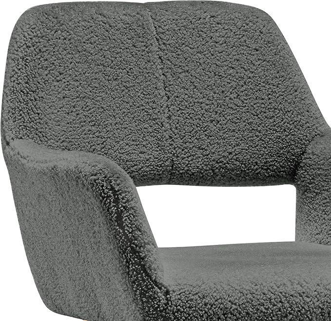 Mid Century Modern Dining Chairs Set of 4 & 2 & 6 Comfy Accent Chair Upholstered Kitchen Dining Living Room Chairs for Bedrooms Waiting Room Home Arm Desk Chair No Wheels (Wool Dark Gray, 4)