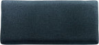 Homepop Home Decor | Upholstered Decorative Storage Ottoman Bench | Ottoman Bench with Storage for Living Room & Bedroom | Decorative Home Furniture, Navy Large