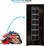ZOBER Over the Door Shoe Organizer - 12 Mesh Pockets, Space Saving Hanging Shoe Holder for Maximizing Shoe Storage, Accessories, Toiletries, Etc. No Assembly Required, Organizer for Shoes 57½” x 12”