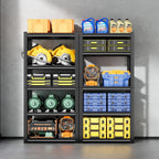24" W Garage Shelving,5-Tier Heavy Duty Shelving Unit,3000LBS Adjustable Metal Storage Shelves,Storage Rack Units for Industrie,Shed,Warehouse,Basement,Black,24" W x 16" D x 63" H
