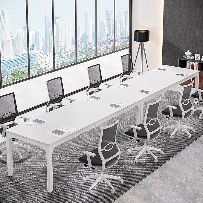 Tribesigns 6.5FT Conference Table, 78.7 Inche Rectangle Meeting Seminar Table, Large Business Tables for 6-8 People (Only Table)