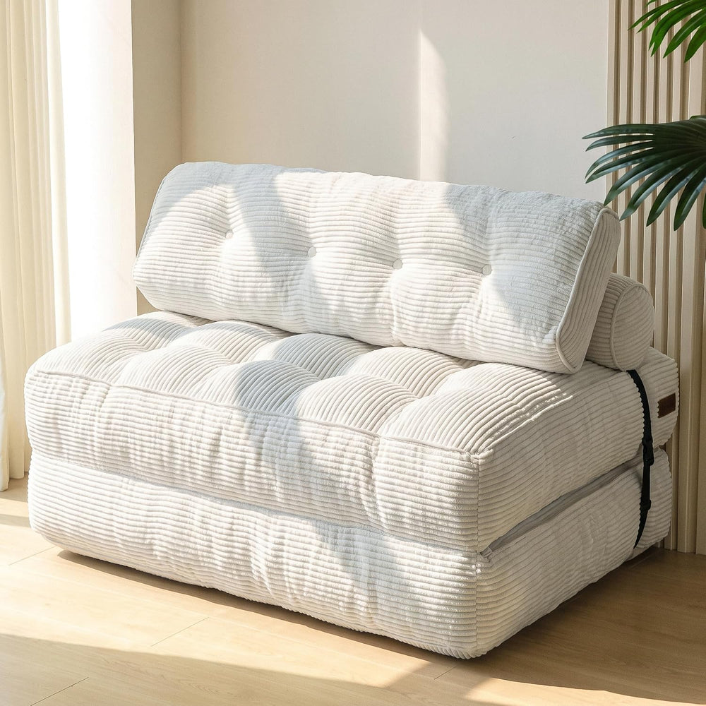 MAXYOYO Folding Sofa Bed, Convertible Chair Bed with Pillow | Foldable Couch ...