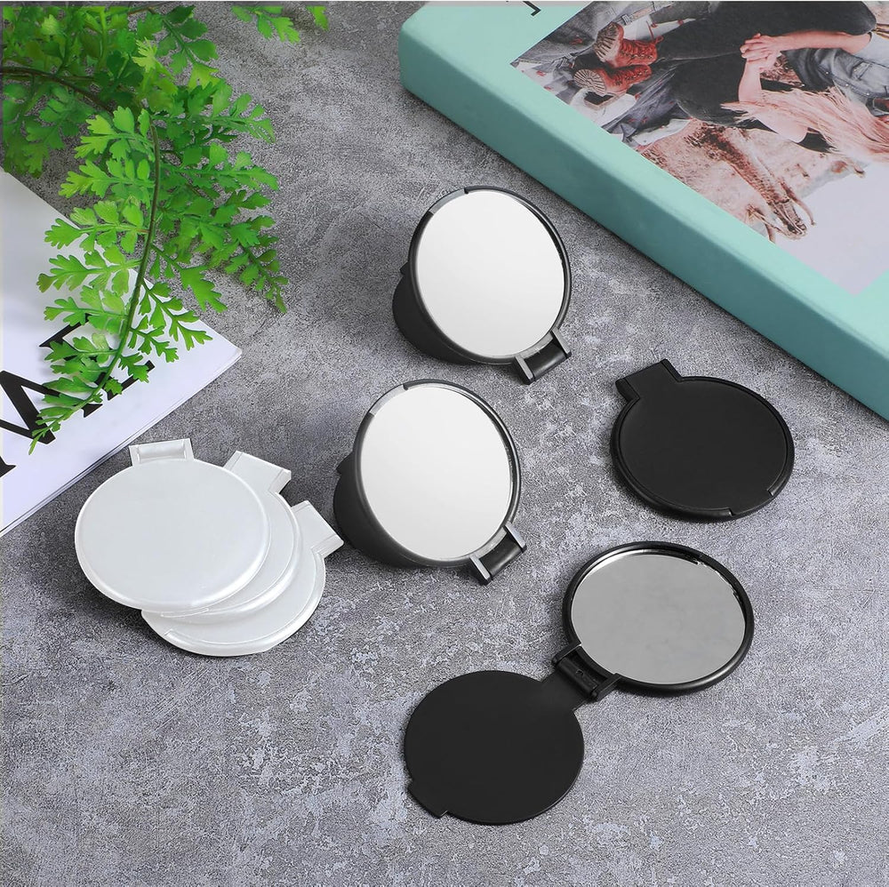 Telooco 100 Pcs Round Compact Mirrors for Purse Mini Folding Mirrors Portable...