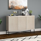 Henn&Hart 48" Wide Rectangular Buffet Table in Alder White
