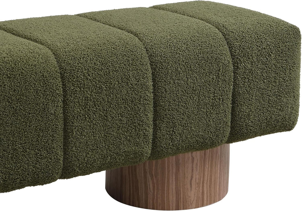 Christopher Knight Home Manila 64" Boucle Dining Bench, Upholstered Otto...
