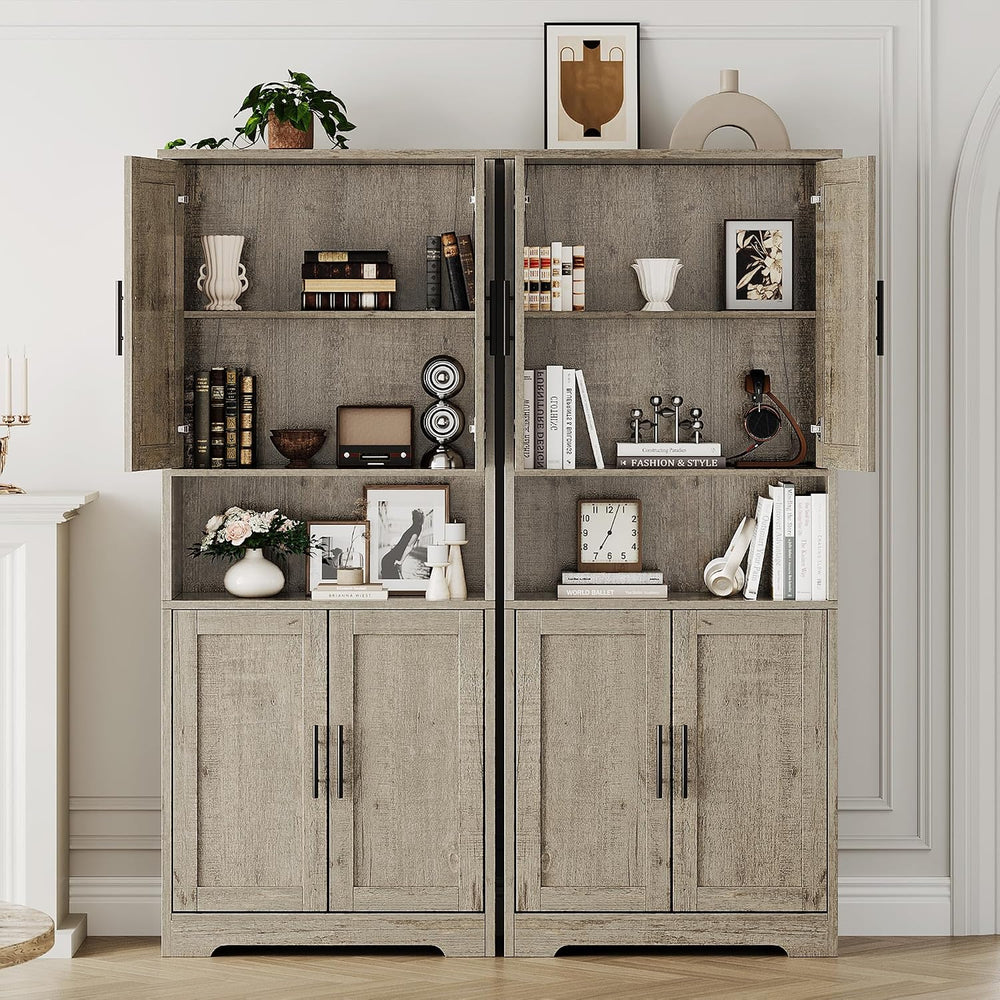 GarveeHome Tall Storage Cabinet, 70 in Kitchen Pantry Cabinet with Doors and ...