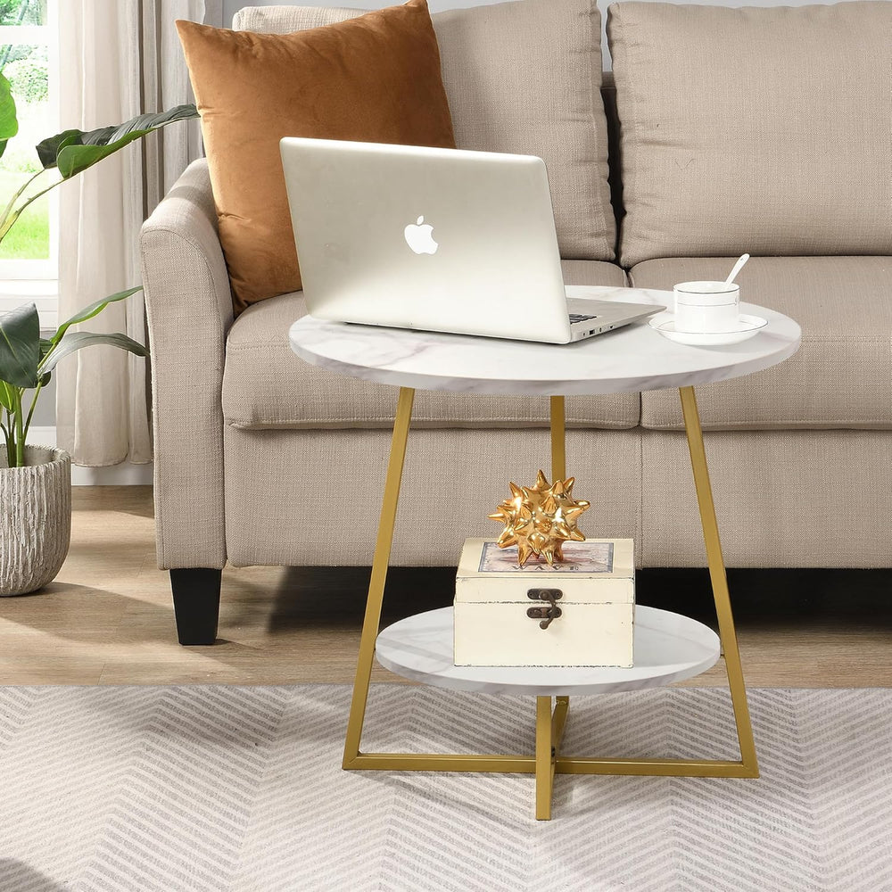 D&H FURNIMMT 20" Living Room Side Table Set of 2 for Small Spaces, 2...