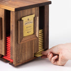 Rotating Tea Bag Organizer – Acacia Wood 4-Sided Storage Box for Home or Office
