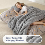 MAXYOYO Giant Bean Bag Chair with Pillow, 3 in 1 Convertible Bean Bag Chair for Adults with Removable Cover, Floor Cushion Stuffed Floor Lounger for Living Room Bedroom, Bubble Grey