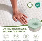 Twin XL Memory Foam Mattress, 5 Inch Bed Mattress in a Box with Cooling Green Tea Gel, Relieve Pressure with Medium Support, CertiPUR-US Certified, 80''L x 38''W, White