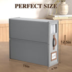 4 Pack Foldable Bed Sheets Set Organizers and Storage(King & Queen Size),Linen Fabric Closet Organizers with Window,Folding Bedding Storage Box for Bedsheets and Pillow Cube Organizer-Gray