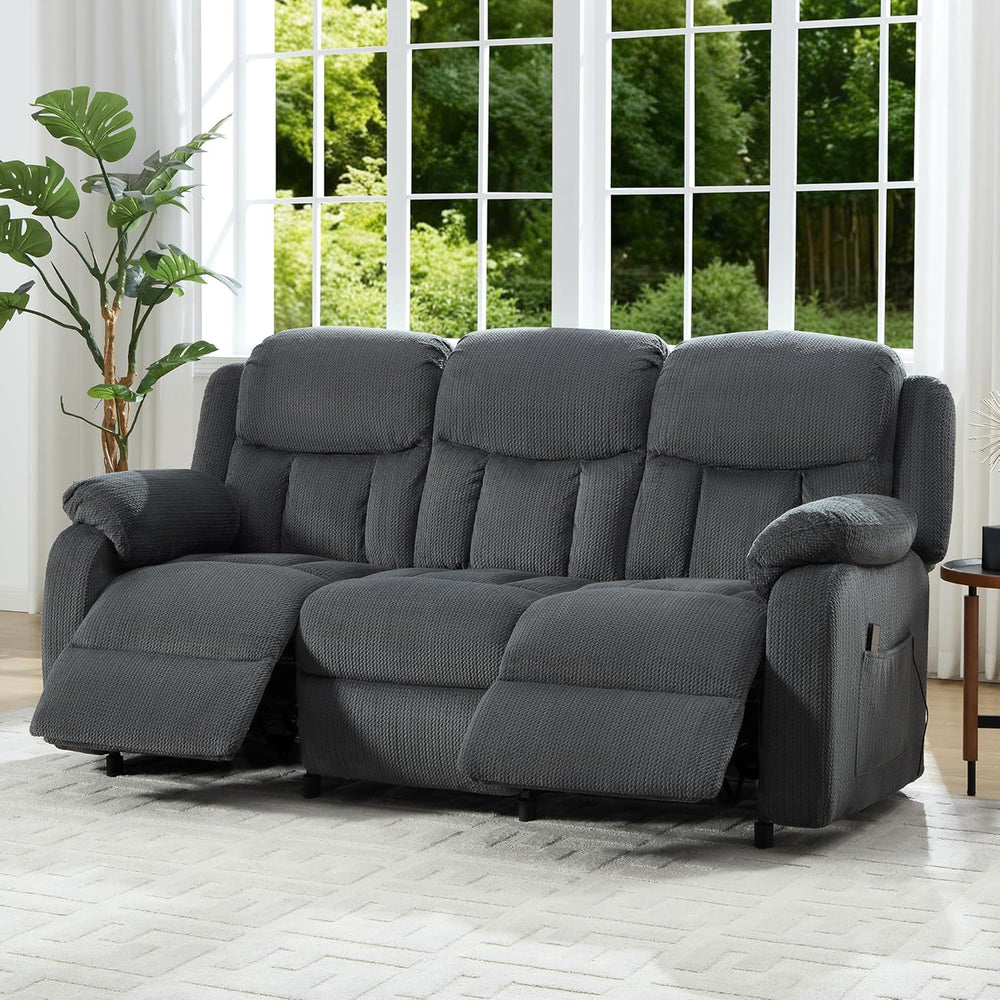 Jocisland 78" Power Reclining Sofa, Electric Recliner Couch, Dark Gray |...
