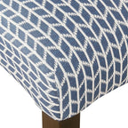 HomePop Classic Parsons Dining Chair - Blue Geometric (Set of 2)