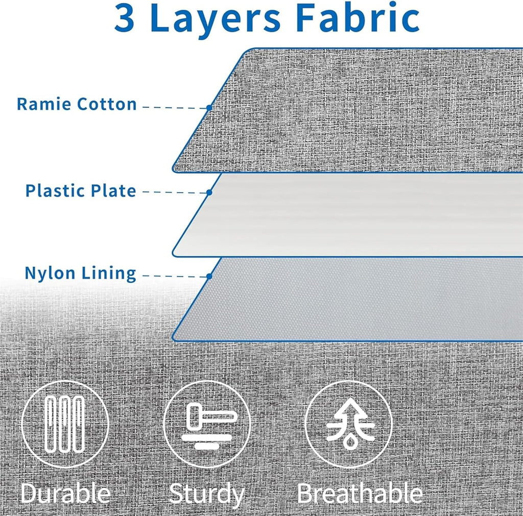 Under Bed Storage Container Bins 2 Pack, Low Profile Foldable Underbed Clothes Storage Organizer W/ Ultra Thick Fabric and Sturdy Bottom/Sides, Dual Zipper Storage Box for Dorm and Home 30x16x6.7"