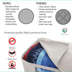 Under Bed Storage Containers for Toys, Clothes, Shoes etc. Underbed Organizer Bag that slides Under the bed without friction or wheels. Low profile 6 height is great for under the couch or other