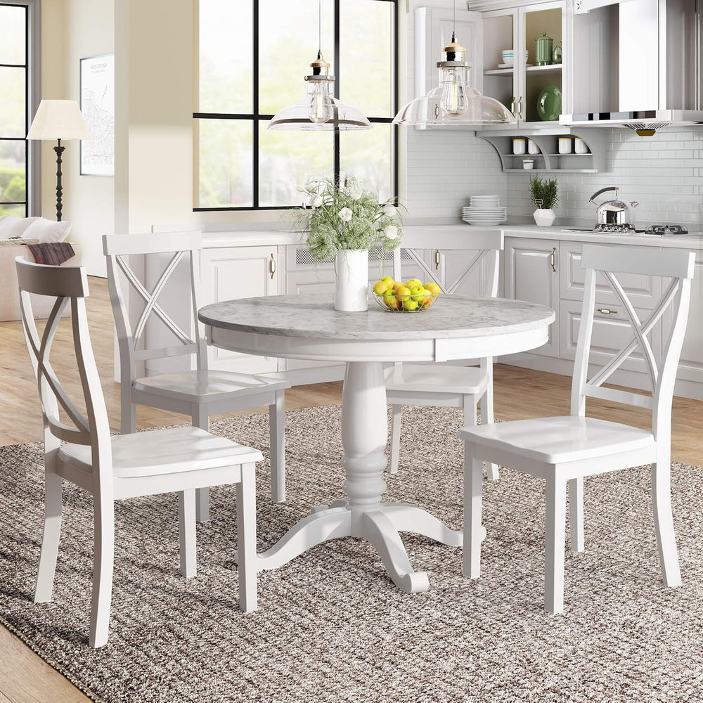 Harper & Bright Designs 5 Pieces Dining Table and Chairs Set for 4 Person...
