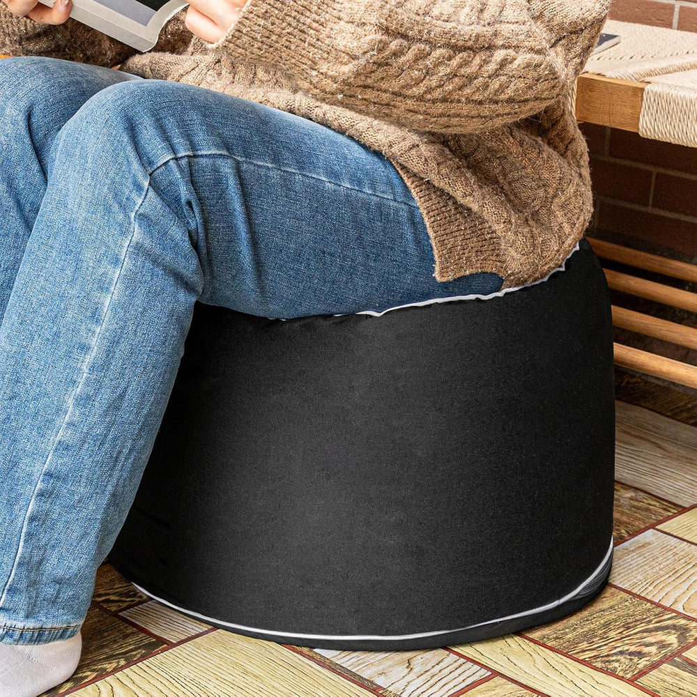Outdoor Ottomans for Patio Pouf Waterproof Fade-Resistant Ottoman Foot Rest f...