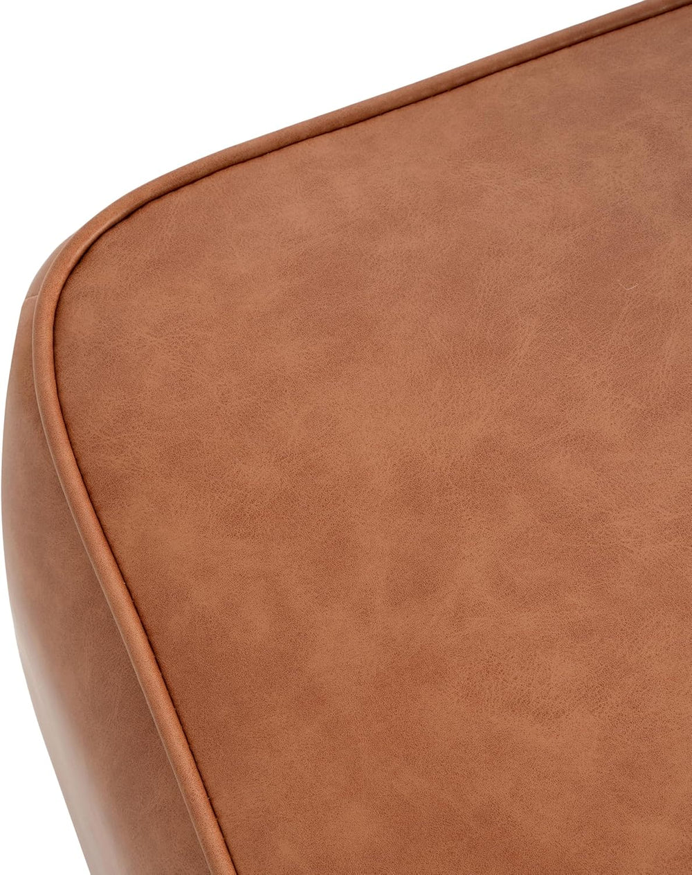 Christopher Knight Home Ellis Faux Leather Pouf Ottoman Foot Rest, Square PU ...