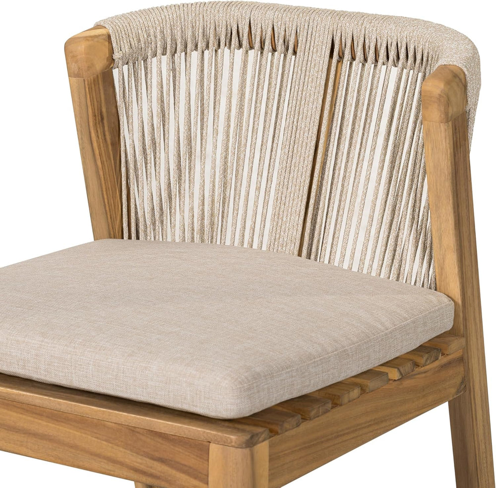 Christopher Knight Home Cuz Patio Barstool Set of 2, Outdoor Counter Height S...