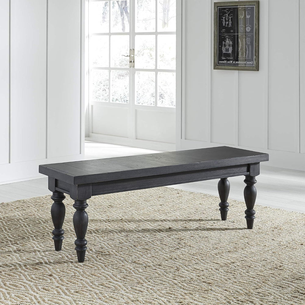 Liberty Furniture Industries Harvest Home Backless Bench, W52 x D16 x H18, Black