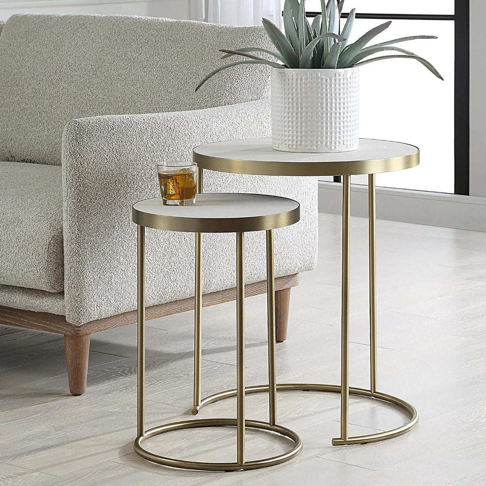 Uttermost 50007 Aragon - Nesting Table (Set of 2)-24 Inches Tall and 19.5 Inc...