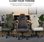 Corsair TC500 Luxe Gaming Chair – Premium Breathable Fabric – Wide Seat – Five-Way Adjustable Armrests – Adjustable Built-in Lumbar Support – 90-135 Degree Recline – Shadow
