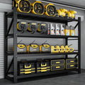 7000LBS Metal Garage Shelving Unit 79" W Storage Shelves Heavy Duty 4 Tier Adjustable Garage Storage Racks Industrial Shelving Utility Rack Shelf for Warehouse/Basement 79" Wx24 Dx79 H