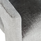 Jofran Upholstered Counter Stool with Arms – Versatile Barstools – Stylish Seating for Kitchen Dining Room or Home Bar, Grey, Single Stool