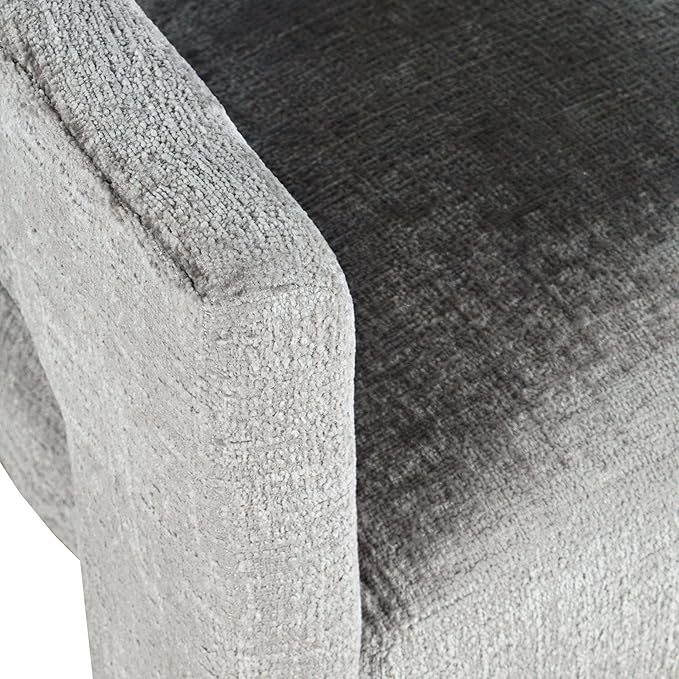 Jofran Upholstered Counter Stool with Arms – Versatile Barstools – Stylish Seating for Kitchen Dining Room or Home Bar, Grey, Single Stool