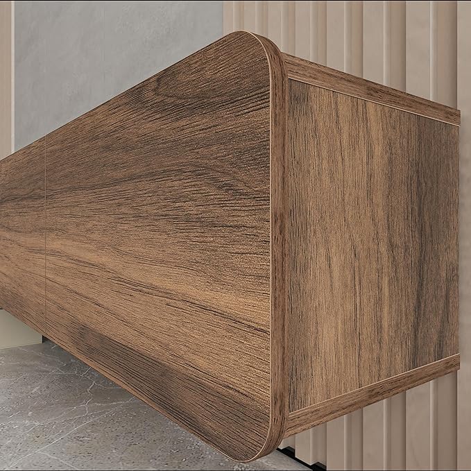 Atelier Mobili Floating TV Stand for 75 Inch TV, Wall Mounted Entertainment Center, Modern Media Console, Mid Century Modern TV Stand, Floating TV Stand 65 Inch