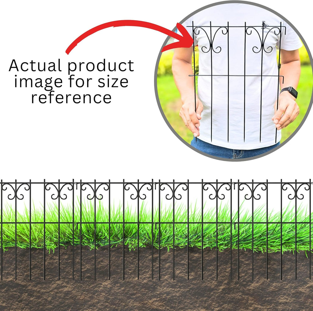 ShopLaLa Garden Fencing Animal Barrier (10 Panels) 12x16.5in Black Fences