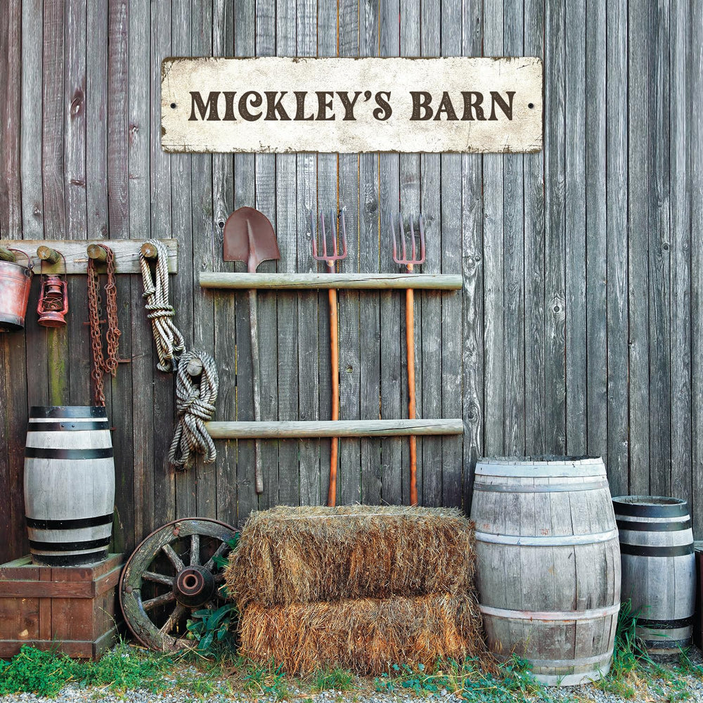 Rustic Custom Sign, Personalized Metal Signs, Gift for Him Men Dad, Man Cave,...