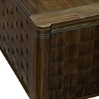 X12SI-0C8-04 - 14 Pieces Mid Century Dining Table Set contains an Extendable Rectangle Kitchen Table, 1 Coffee Table and 12 Dining Chairs, 39x120 Inch, Antique Walnut