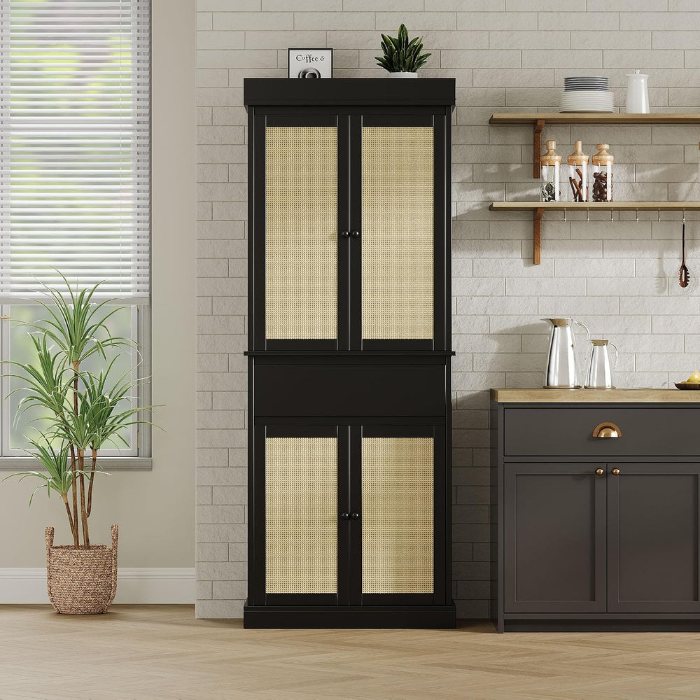 CABIHOME 35.43×16.54×9.45 Inch Entryway Storage Cabinet, MDF+PB+Iron with Rat...