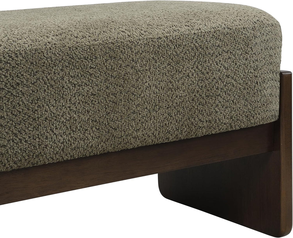 Christopher Knight Home Arden Minimalist Loop Yarn Fabric Dining Bench, Woode...