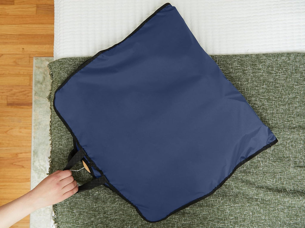 Covermates Garment Bag Set for Closet Storage and Travel, Blue | durable polyester construction, label window, zipper closure, carrying handles, 3-year warranty