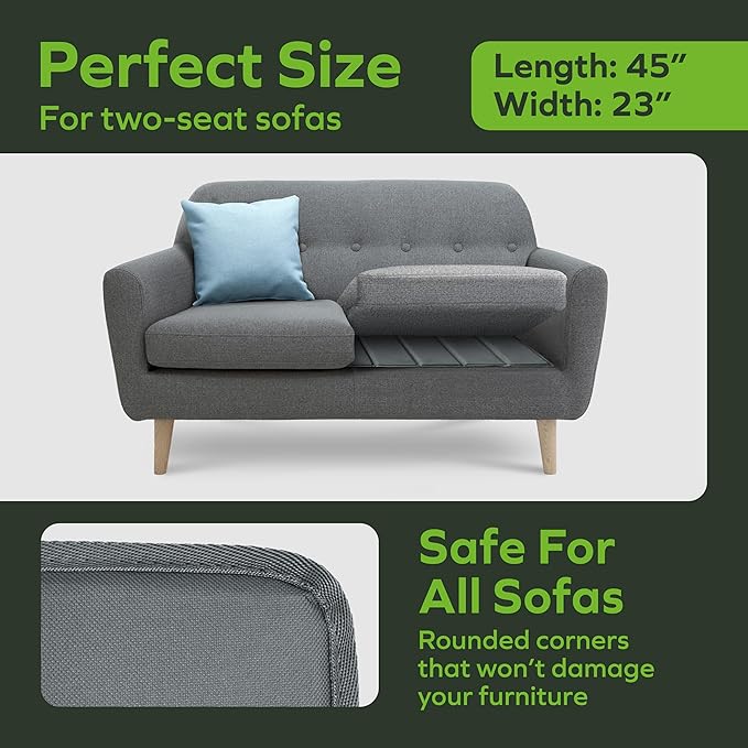 BEN'SHOME® Loveseat Cushion Support for fix Sagging Seats - Heavy Duty Solid .5" Wood Sofa Support Board | Adjustable 48"-54.5" x 23" Under Cushion Insert | Non-Slip Furniture Saver | 400 LB Capacity
