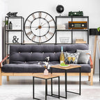 Relaxdays Side Table Set of 2, Black, 54 x 40 x 40 cm