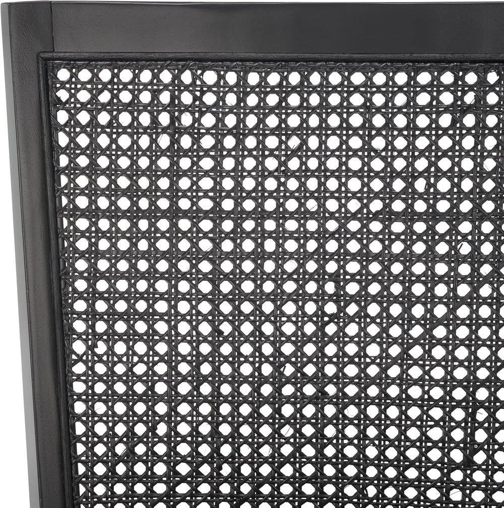 SAFAVIEH Home Collection Margo Coastal Black Dining Chair Set of 2