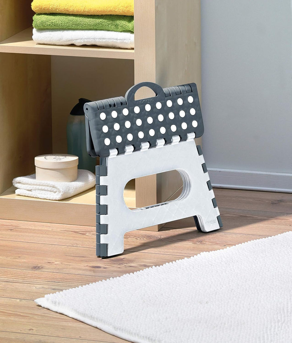 axentia Klapphocker, aus Kunststoff, Faltbarer Tritthocker stabil bis 150 kg,...