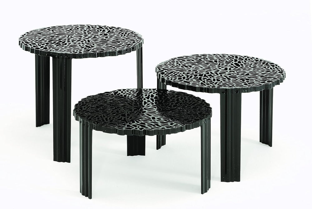 Kartell 8500/NE T-Table by Patricia Urquiola, Pack of 1, Matte Black