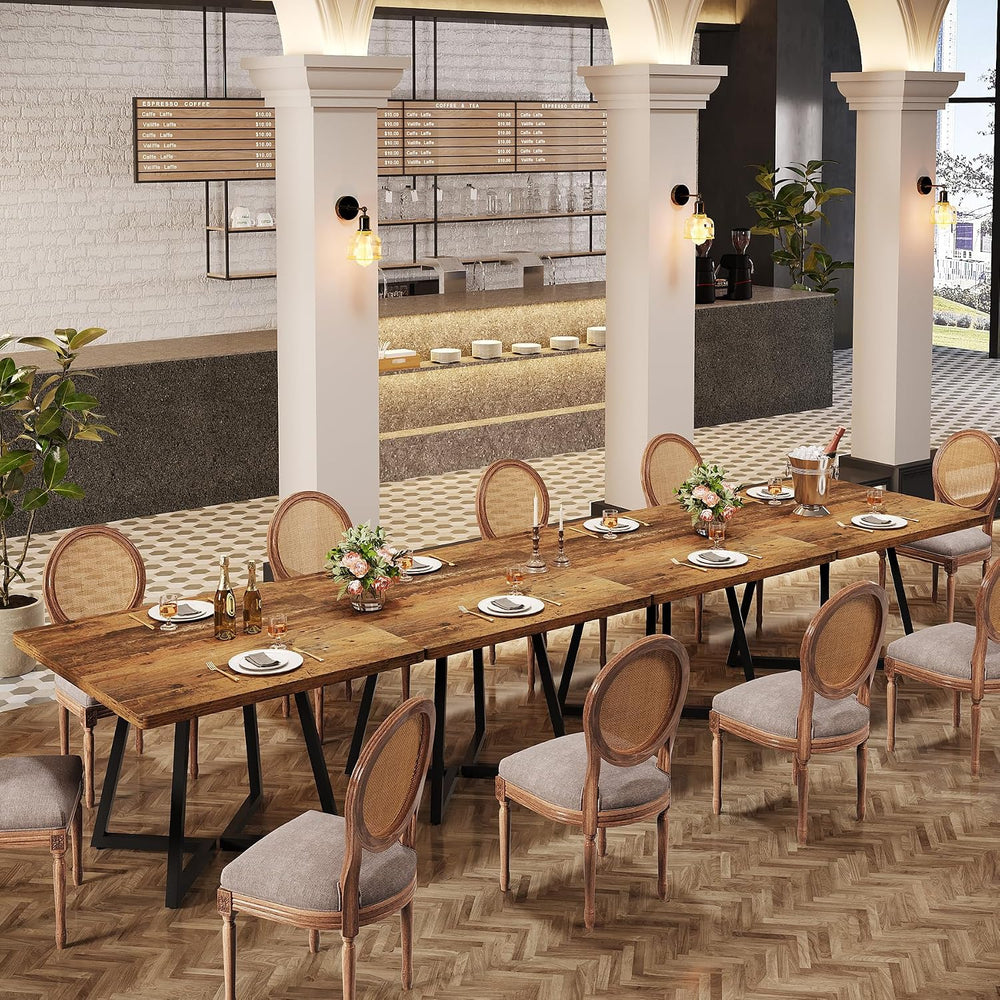 Tribesigns Square Commercial Dining Table Set of 6, 31.5" Dinner Table w...