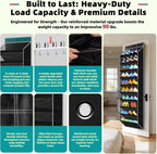 PAULONE 10-Pocket Multi-Use Over the Door Organizer, Heavy Duty 95lbs Capacity with Breathable Mesh, Versatile Hanging Storage for Shoes, Toys, Office Supplies-Classic (Black, 10-Shelf,)