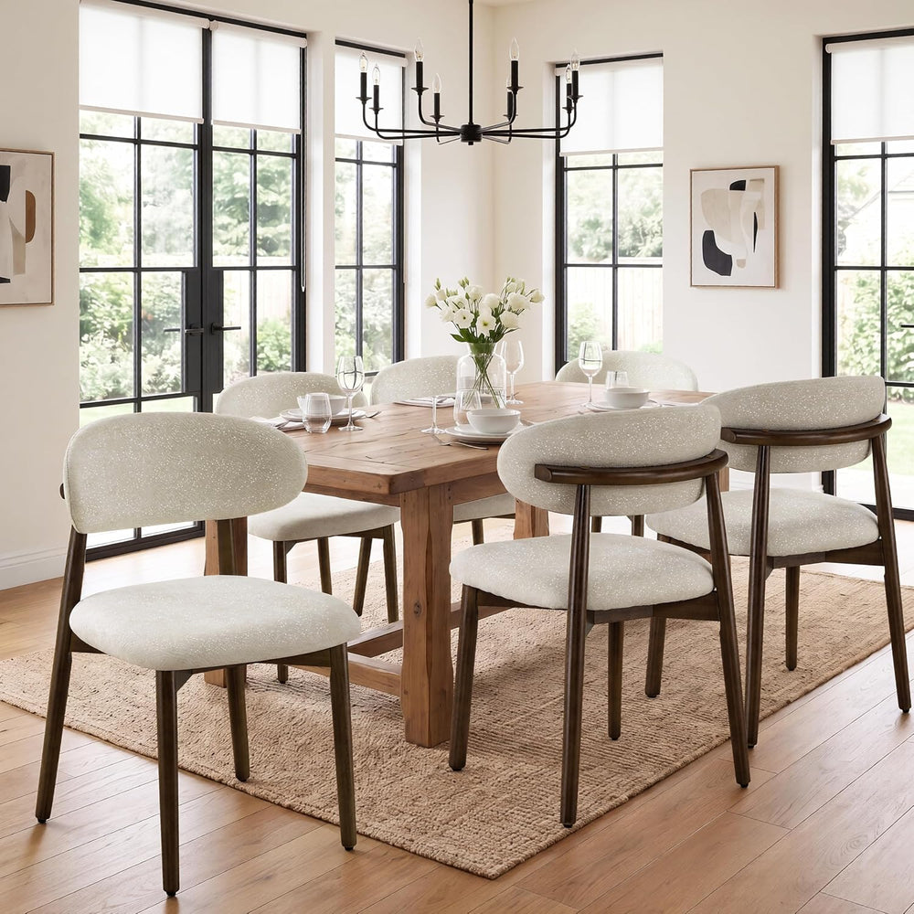 Farmhouse Dining Chairs Set of 8, Mid Century Modern Dining Room Chairs, Chen...