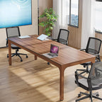 Tribesigns 6.5FT Conference Table, 78.7 Inche Rectangle Meeting Seminar Table, Large Business Tables for 6-8 People (Only Table)