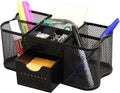 Deco Brothers Desk Organizers Pen Holder Office Caddy Storage, Black